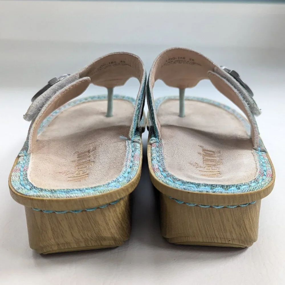 Alegria Codi Seascape Thong Sandals Size 8 - 8.5 - Picture 8 of 9